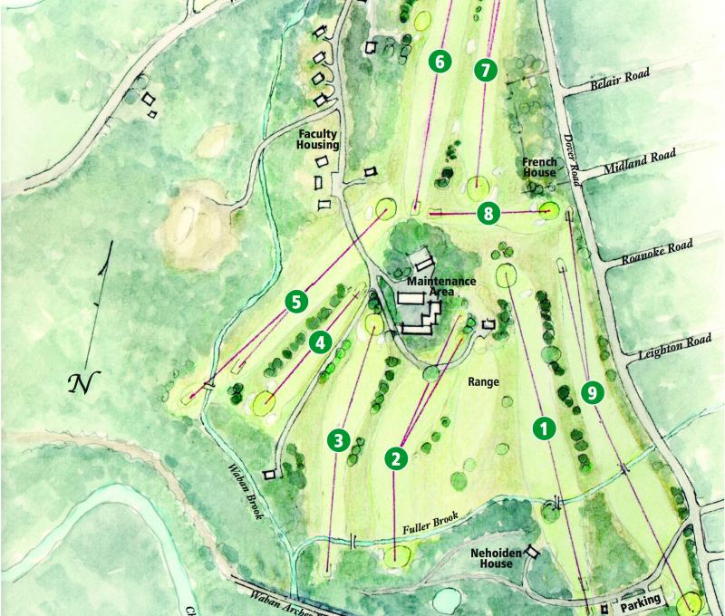 Nehoiden 9 hole layout